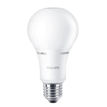 Philips A21 E26 (Medium) LED Light Bulb Warm White 50/100/150 Watt Equivalence 472548